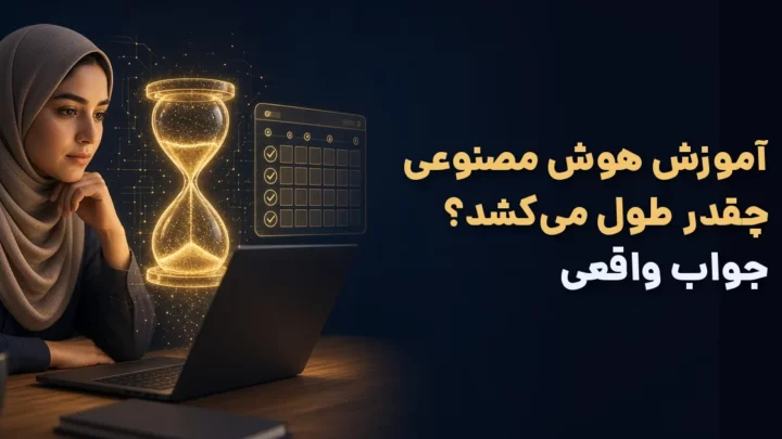 آموزش هوش مصنوعی چقدر طول می‌کشد؛ جدول زمان بر اساس هدف یادگیری