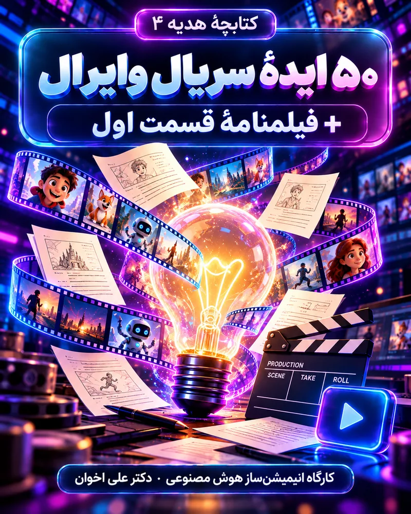 جلد کتابچه ۵۰ ایده سریال وایرال + فیلمنامه قسمت اول