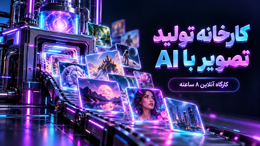 کارگاه کارخانه تولید تصویر با AI